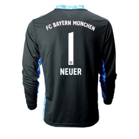 Koszulka Bayern Monachium Manuel Neuer 1 Bramkarska Wyjazdowe Stroje Piłkarskie 2020/21 Długi Rękaw